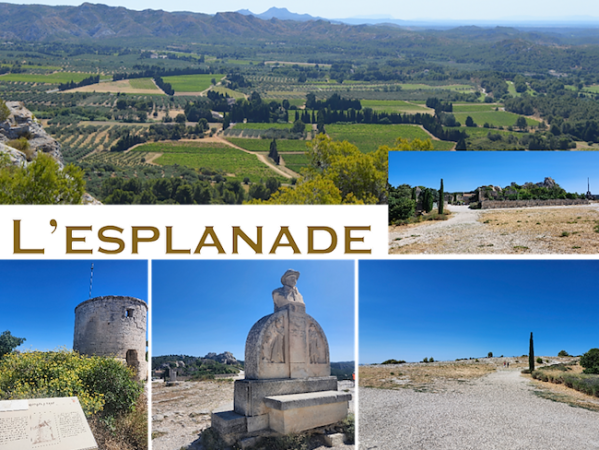 Baux-de-Provence – The esplanade of the castle